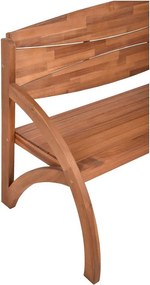 Bancă de grădină maro din lemn masiv Hadia – Garden Pleasure