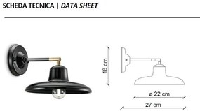 Aplica de perete clasica realizata manual din ceramica COMO
