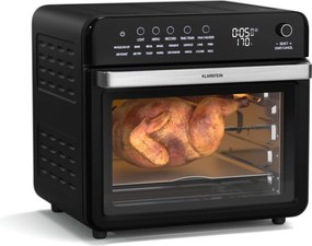 Klarstein Air Glaze Digital friteuză cu aer cald, 2100 W, 16 programe, aplicație, 34 litri, include set de accesorii