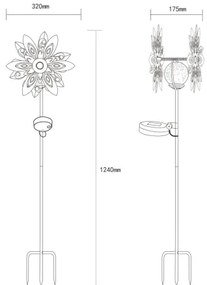 Globo 36577 - Decorațiune solară LED 0,02W/3V IP44