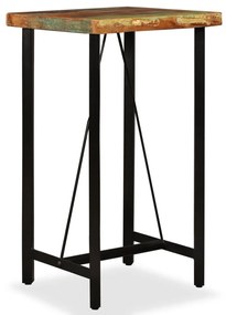 vidaXL Masă de bar, 60 x 60 x 107 cm, lemn masiv reciclat