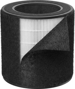 Filtru de rezervă pentru purificatorul de aer DREO 5360AS, cu 3 componente, compatibil cu modelele 530AS și 539AS, True HEPA, negru