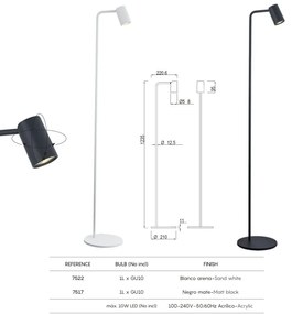 Lampadar/Lampa de podea minimalista SAL neagra