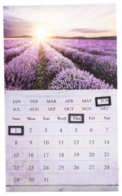 Calendar de perete Câmp cu lavandă, 30 x 50 cm