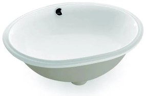 Bathco 0053 - Lavoar încastrat ANCONA 55 x 41 cm, porțelan, alb