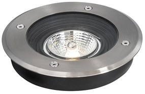 Set de 6 spoturi moderne pentru exterior, cu montaj sol, din oțel AR70 reglabile IP65 - Delux