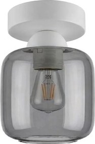 BRILAGI - Plafonieră LED R GLASS 1xE27/60W/230V Ø 14 cm alb/gri fumuriu
