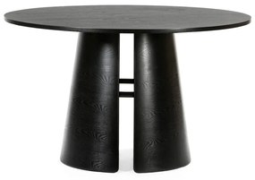 Masă dining rotundă Teulat Cep, ø 137 cm, negru