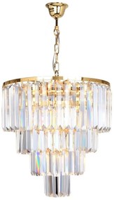 Zuma Line Amedeo lampă suspendată 5x40 W auriu-cristal 17106/4+1-GLD
