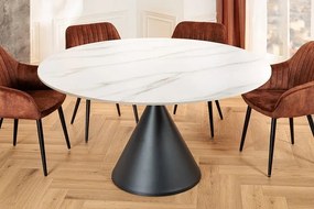 Masa rotunda SIGNATURE 135cm ceramica alba