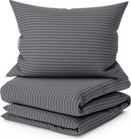 Lenjerie de pat creponata ALTERNA POLY gri Dimensiune lenjerie de pat: 70 x 90 cm | 140 x 200 cm