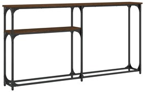 vidaXL Măsuță consolă, stejar maro, 145x22,5x75 cm, lemn prelucrat