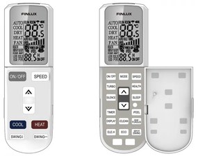 Aparat de aer conditionat inverter Finlux 12LIE55BE, 12000 BTU, 30 m², Incalzire exterior, Suflare 4D, Functionare la -25°C, Alb