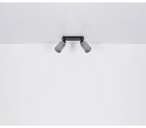 Plafoniera cu 2 spoturi directionabile design modern HADERA negru