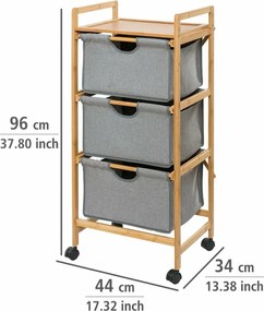 Wenko Raftă mobilă cu sertare BAHARI