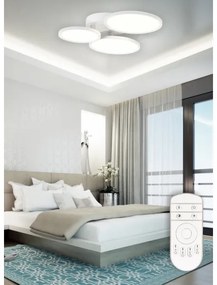 Lustră LED aplicată dimabilă LED/50W/230V albă Top Light + telecomandă