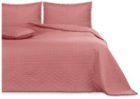 Cuvertură pentru pat AmeliaHome Meadore, 200 x 220 cm, roz