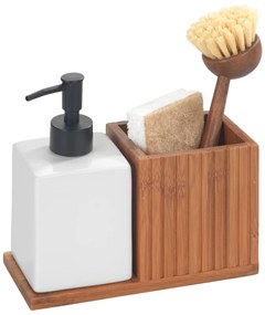 Suport pentru accesorii de spălat în culoare naturală din bambus Mera – Wenko