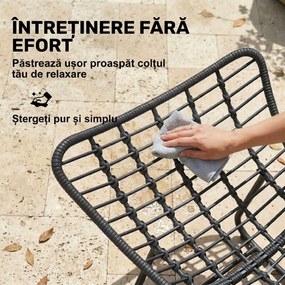 Outsunny Fotoliu ou ratan | Aosom Romania