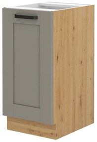 Dulap inferior de bucătărie Lucid 40 D 1F BB (Stejar artisan + claygrey). 1045491