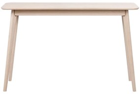 Masă consolă în culoare naturală cu aspect de lemn de stejar 120x40 cm Yumi - Rowico