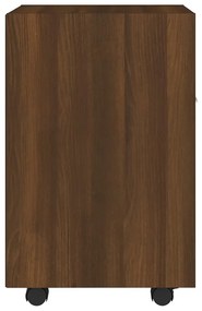 Dulap lateral cu roti stejar maro 33x38x60 cm lemn prelucrat 1, Stejar brun
