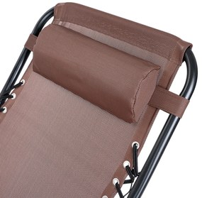 Scaun de plajă pentru grădină 4Home Relax, maro