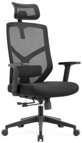 Scaun ergonomic Lina, sezut translatie, spatar Mesh, Negru