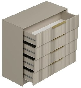 Comodă cu oglindă Kale Beige