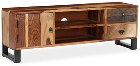244933 vidaXL Comodă TV Lemn masiv de sheesham, 120x30x40 cm