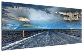Tablou cu drum în furtună (120x50 cm), în 40 de alte dimensiuni noi
