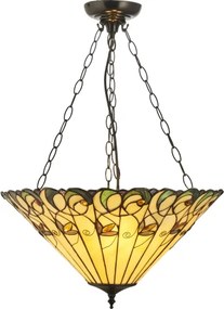 Endon 111881 - Candelabru suspendat pe lanț Tiffany JAMELIA, 3xE27/10W/230V, diametru 50 cm
