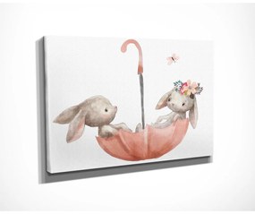 Tablou pentru copii 40x30 cm Bunnies – Wallity