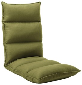 vidaXL Scaun de podea pliabil, verde, material textil