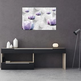 Tablou cu flori (90x60 cm)