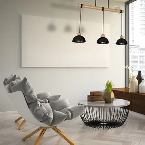 Lustră pe cablu ERIK 3xE27/60W/230V bej/neagră