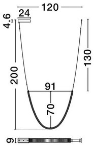 Lustra LED suspendata design elegant LAZURA