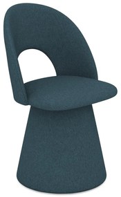 Scaun de sufragerie petrol tapițat Kalo – Makamii