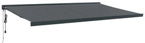 Copertina retractabila, antracit, 5x3 m, textil si aluminiu