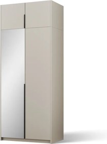 Dulap Alera II with top extension – Hinged – cu oglindă – 100x58x250 cm – Cașmir – Alera II with top extension – Hinged Dulap – Varianta 1