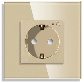 Priza Inteligenta cu Protocol Zigbee si Monitorizare Consum cu Rama Din Sticla LUXION
