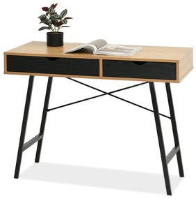 Masă PC Fallon (stejar negru + negru). 1109754