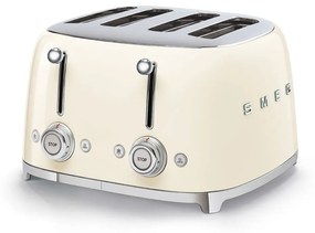 Toaster, nuanța crem, 50's Retro Style P4 2000W - SMEG