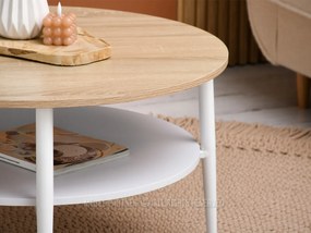 Măsuță de cafea Randolf Xl (sonoma + alb). 1111706