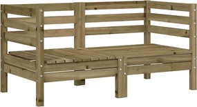 vidaXL Canapele de colț de grădină, 2 buc., lemn de pin tratat