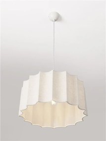 Lustra suspendata cu abajur alb Alve