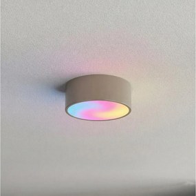 Brilagi-LED CLARE — corp de iluminat de tavan pentru baie, RGBW, reglabil, 1xE27/9W/230V, IP54, Wi‑Fi, bej