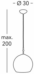 Lustră pe cablu Kolarz 0392.31M.3.Al.Mu LUNA 1xE27/60W/230V 24K auriu