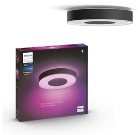 Plafonieră LED Philips Hue RGB, reglabilă, 52,5 W, 230 V, diam. 425 mm, neagră