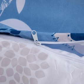 decoDoma Set lenjerii de pat pentru familii GARDINO, cu cearceafuri şi feţe pernuţe set 8 piese pentru un pat dublu